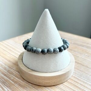 Picasso Jasper Gemstone Beaded Stretch Bracelet